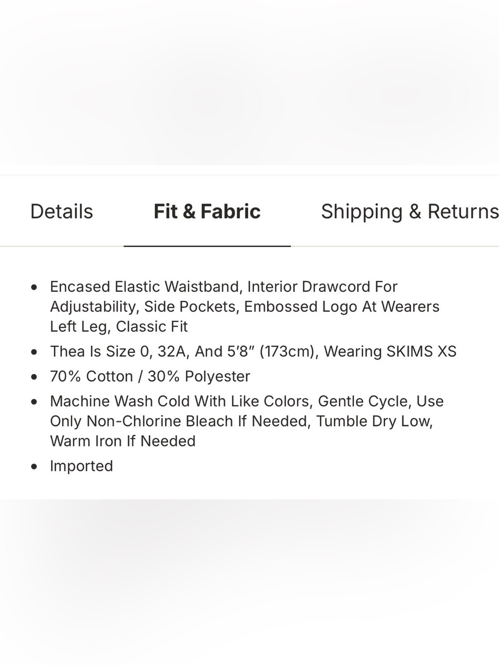 Skims Cotton Fleece Classic Short - Picture 6 of 6